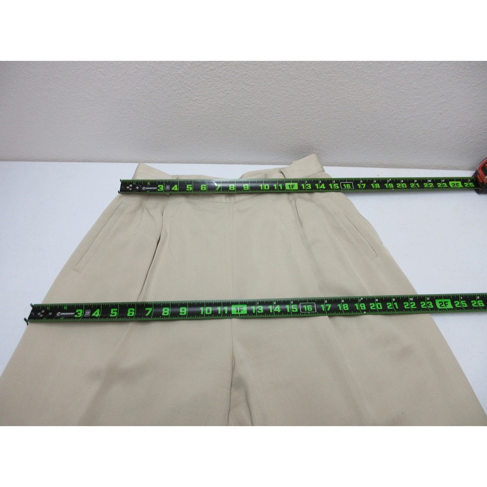 Vintage Ann Taylor Pants Womens Size 10 Silk Pleated Wide Leg Trousers Pockets - Picture 10 of 13
